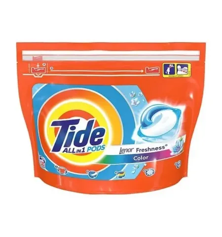 Капсулы All in One Tide Touch of Lenor, 58 шт