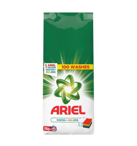 Detergent de rufe Ariel Whites+Colors, 10 kg