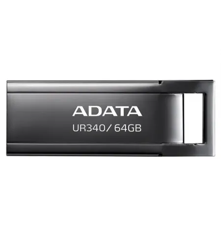 USB Flash накопитель ADATA UR340, 64Гб, Чёрный