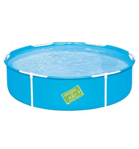 Piscina cu cadru metalic Bestway 56283, 580L, Albastru deschis, 56283