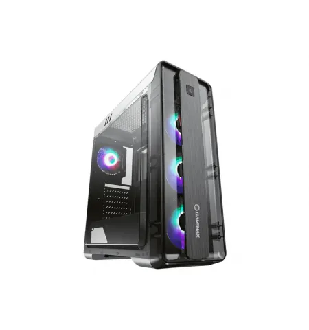 Carcasa PC Gamemax MoonLight FRGB, Midi-Tower, ATX, Alb