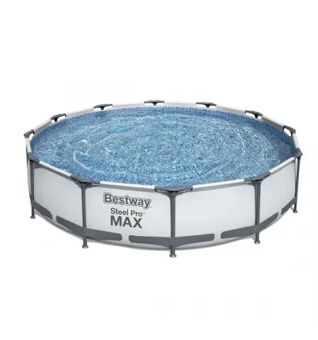 Piscina cu cadru metalic Bestway 56416, 6473L, Gri, 56416