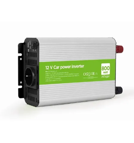 Invertor Auto Energenie EG-PWC800-01, 800W, Argintiu