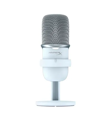 Microfon portabil pentru inregistrare vocala HyperX SoloCast, Cu fir, Alb