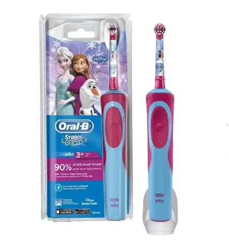 Электрическая зубная щетка BRAUN Kids Vitality D100, Фиолетовый