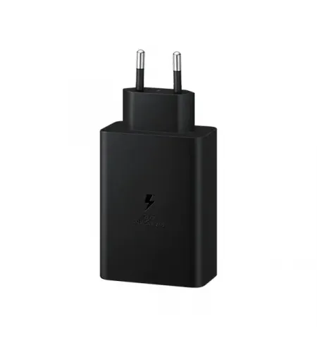 Зарядное устройство Samsung Trio Fast Travel Charger 65Вт, Чёрный