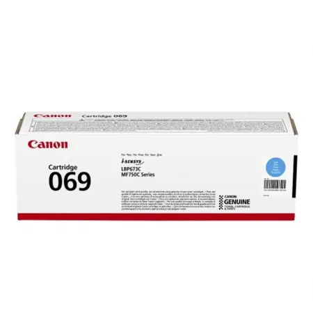 Картридж Canon Laser Cartridge CRG-069, Cyan, Голубой