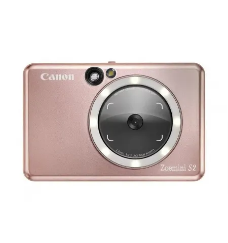 Фотопринтер Canon Zoemini S2, 2.0” x 3.0”, Розовое Золото