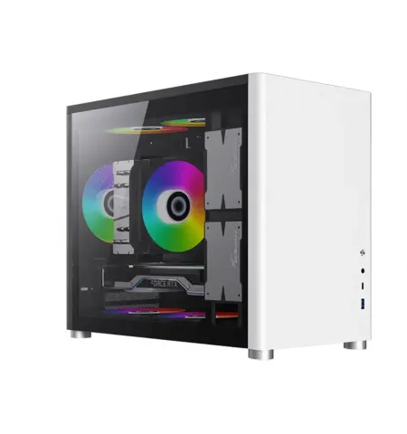 Carcasa PC Gamemax SPARK, Mini-Tower, ATX, Alb