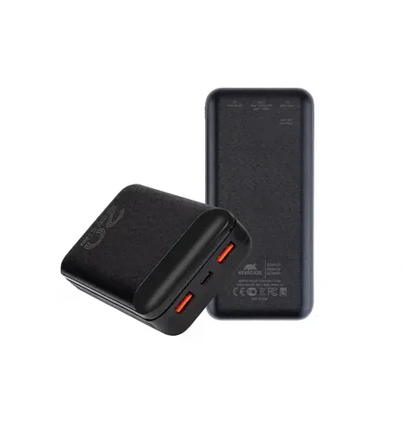 Acumulator extern RivaCase VA2580, 20000mAh, Negru