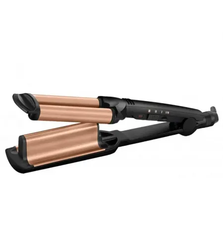 Ondulator de par BaByliss Deep Waver W2447E, Negru | Auriu