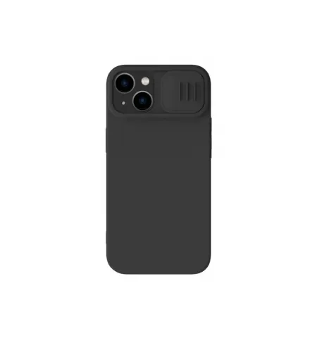 Husa Nillkin iPhone 14 Plus, CamShield Silky Silicone, Negru