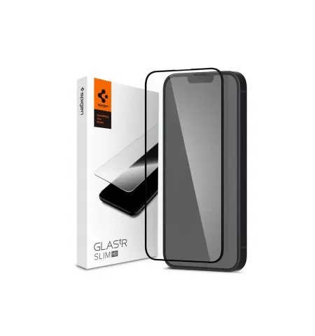 Защитное стекло Spigen iPhone 14, Glass FC, Чёрный