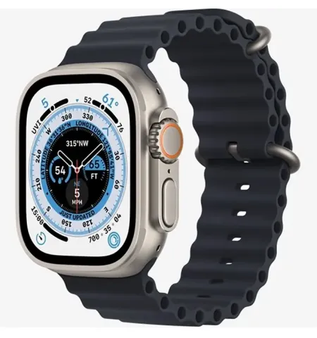 Ceas inteligent Apple Watch Ultra, 49mm, Argintiu | Albastru