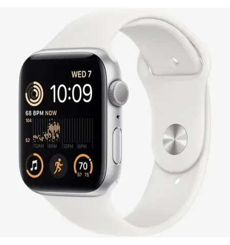 Ceas inteligent Apple Watch SE (2nd gen), 44mm, Alb