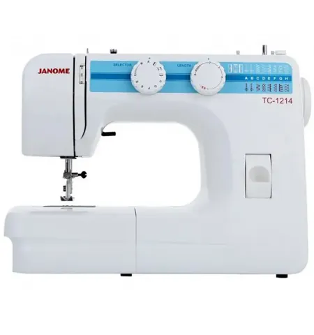 Masina de cusut JANOME TC-1214, Alb | Albastru