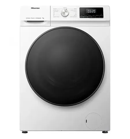 Стиральная машина Hisense WFQA7014EVJM, 7кг, Белый