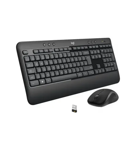 Set Tastatura + Mouse Logitech MK540, Fara fir, Negru