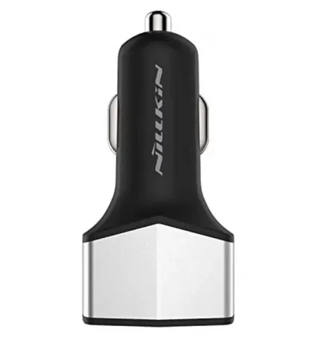 Incarcator auto Nillkin Car charger QC3.0 (USB+Type C), 33W, Argintiu