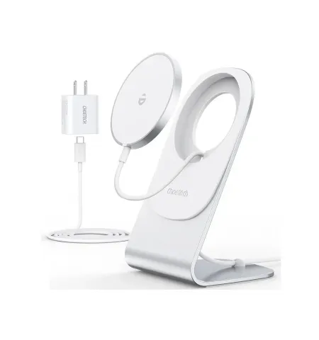 incarcator wireless Choetech H047, 20W, Argintiu