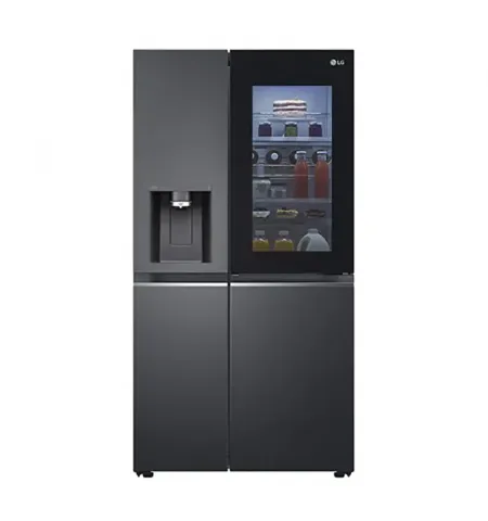 Холодильник LG GSXV91MCAE, DoorCooling+, Чёрный