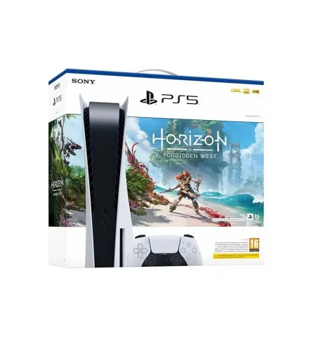 Игровая консоль SONY PlayStation 5, Белый, "Horizon Forbidden West", "Fifa 23" (Ваучер)