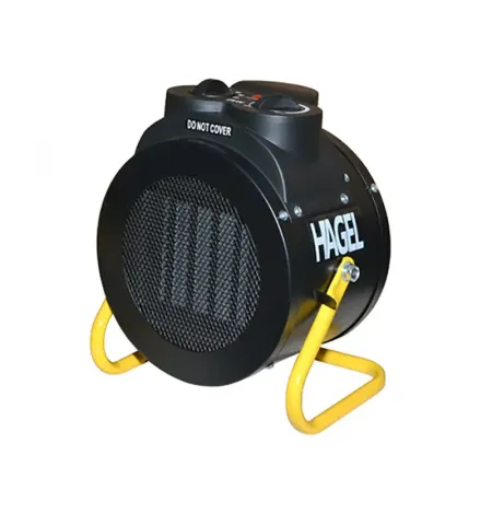 Тепловентилятор Hagel PTC-3000R, 3000Вт, Черный Желтый