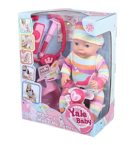 Кукла с аксессуарами Yale Baby 40см