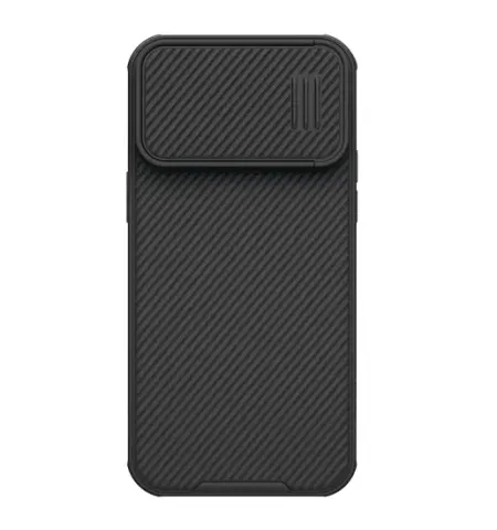 Husa Nillkin iPhone 14 Pro Ma CamShield Silky Magnetic Silicone, Elegant Black