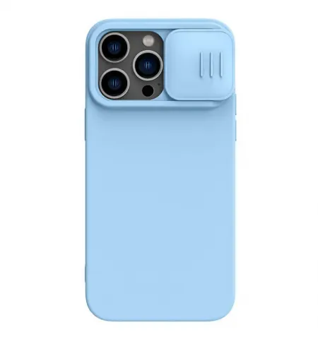 Husa Nillkin iPhone 14 Pro, CamShield Silky Silicone, Blue Haze