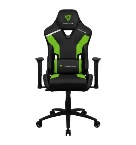 Игровое кресло ThunderX3 TC3, Искусственная кожа, Черный/Зеленый