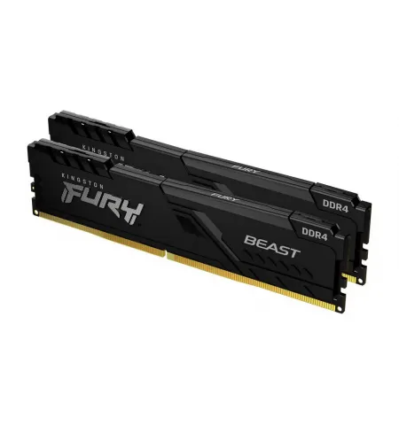 Оперативная память Kingston FURY Beast, DDR4 SDRAM, 3600 МГц, 16Гб, KF436C17BBK2/16