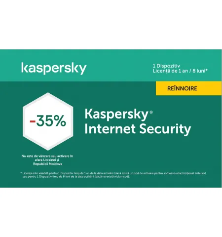 Kaspersky Internet Security Card 1 Dev 1 Year Renewal - Promo