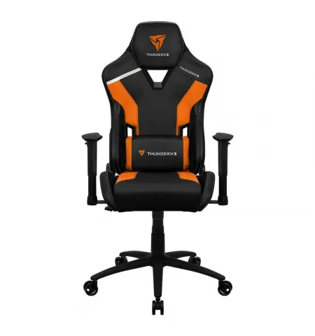 Игровое кресло ThunderX3 TC3, Искусственная кожа, Черный/Оранжевый