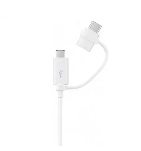 Зарядный кабель Samsung EP-DG930DWEGRU, USB Type-A/Micro USB, USB Type-C, 1,5м, Белый