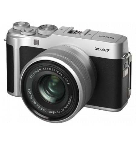 Fujifilm X-A7 Silver+Fujinon XC15-45mm F3.5-5.6 OIS PZ Silver