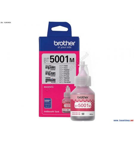 Ink Bottle for Brother BT5001M for DCP-T310, DCP-T500W, DCP-T700W, MFC-T800W Magenta, Approx. 5000 pages