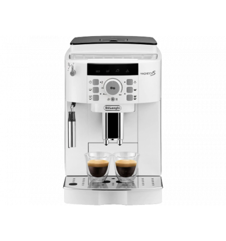 Coffee Machine Delonghi ECAM 22.110.W, White, Power output 1450W, water tank capacity 1.8l, detachable with integrated water filter,  suitable for cof
