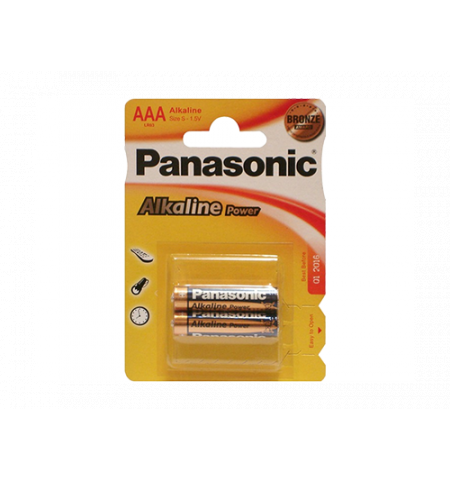 2907 Baterie Panasonic Alkaline Power, AAA Blister x 2,  LR03REB/2BP