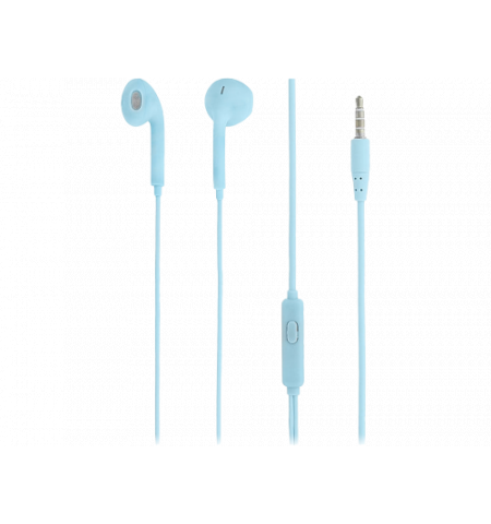 Casti in-ear, Fly, with mic, wired, Jack 3.5 mm, 16 ohm, 20Hz, 1.2 m, Tellur Blue  TLL162162