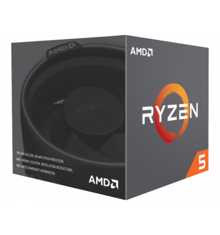 CPU AMD Ryzen 5 2600, Socket AM4, 3.4-3.9GHz (6C/12T), 16MB L3, 12nm 65W, Box  YD2600BBAFBOX