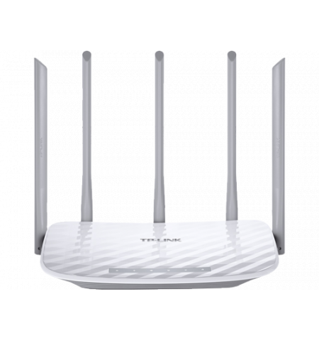 TP-LINK Archer C60  AC1350 Dual Band Wireless Router, Qualcomm, 867Mbps at 5GHz + 450Mbps at 2.4GHz, 802.11ac/a/b/g/n, 1 10/100M WAN + 4 10/100M LAN,