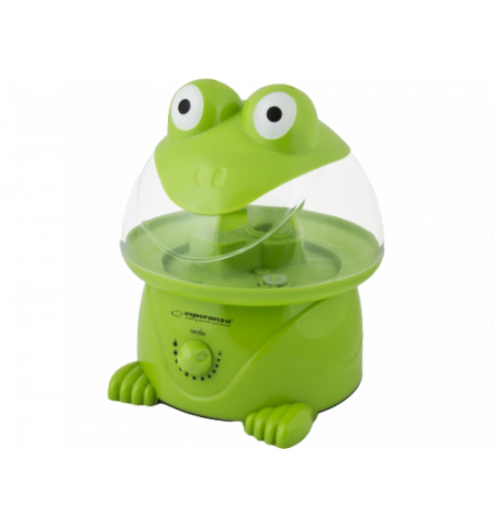 Humidifier Esperanza  FROGGY EHA006  Tank capacity 3,5 L, Power 25 W; Suitable for rooms up to 40 m2; 3 levels of steam outputs; Steam output 300 ml /