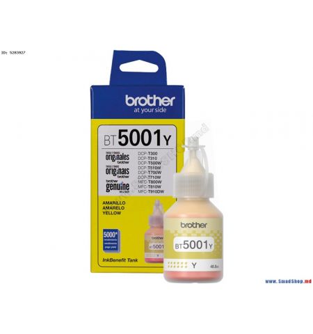 Ink Bottle for Brother BT5001Y for DCP-T310, DCP-T500W, DCP-T700W, MFC-T800W Yellow, Approx. 5000 pages