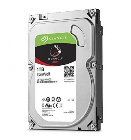 3.5" HDD 1.0TB Seagate IronWolf, NAS, 5900rpm,64MB, SATAIII ST1000VN002