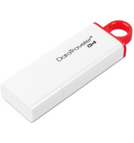 64GB  USB3.1  Kingston DataTraveler G4 White/Red, (Read 85 MByte/s, Write 14 MByte/s)  DTIG4/64GB