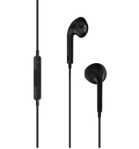 Casti in-ear, Urban, microfon, buton multitask pe fir, jack 3.5mm, lungime cablu 1.2m, Tellur Black  TLL162012