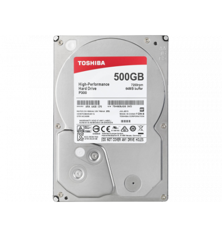 3.5" HDD 500GB  Toshiba P300 , 7200rpm, 64MB,  NCQ-technology, SATAIII  HDWD105UZSVA