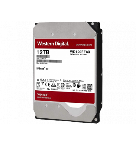 3.5" HDD 12.0TB Western Digital  Red, NAS, 5400rpm, 256MB, SATAIII  WD120EFAX