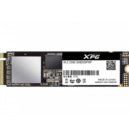 M.2 NVMe SSD 512GB  ADATA XPG SX8200 PRO, PCIe3.0 x4 / NVMe1.3, M2 Type 2280 , Read: 3500 MB/s, Write: 3000 MB/s, Controller SMI, 3D NAND TLC,  ASX820